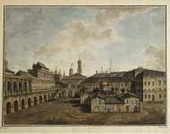 Alexeyev Fiodor View of the Terem Palace and Cathedral of Our Saviour - Hermitage